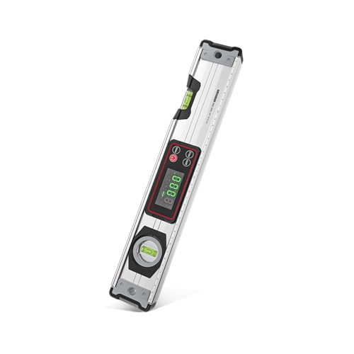 Elektronisches Niveauwerkzeug mit LCD-Display und automatischer Abschaltung, multifunktional, digital, Winkelmesser für Ingenieure und Projekte, Sound-Alert-Werkzeug von CHAKAE