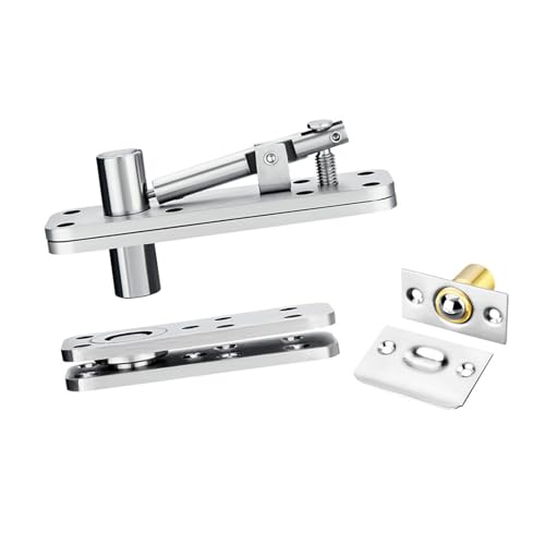 Holztür-Scharniere aus Edelstahl, verdecktes Türscharnier, 360-Grad-Drehung, unsichtbare Drehgelenke, Hardware, Edelstahl, verdecktes Scharnier von CHAKAE