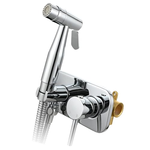 Hygienisches Toiletten-Bidet-Sprühgerät mit warmem und kühlendem Wasser, einstellbarer Wasserdruck, Bidet, WC, Handgerät für Badezimmer, einfache Installation von CHAKAE