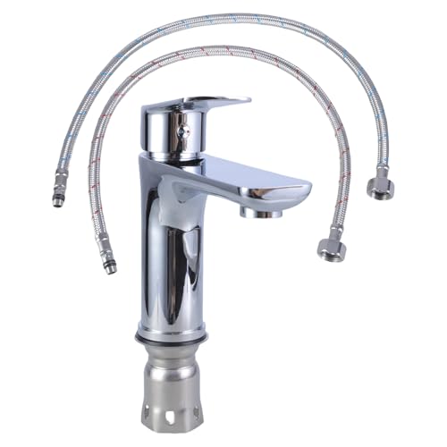 Langlebiger Badezimmer-Wasserhahn, Waschbeckenarmatur mit einfachem Muster, geeignet für Häuser, Hotels und gehobene Wohnungen, wassersparende Küchenarmatur von CHAKAE