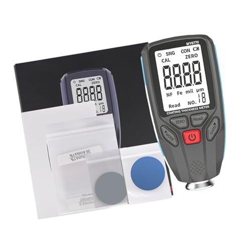 Professionelles Schichtdickenmessgerät, Beschichtungstester, automatische Abschaltung, Hintergrundbeleuchtung, Display für Autowerkstätten und Metallbearbeitung, Abschaltdickenprüfer für Laborgebrauch von CHAKAE