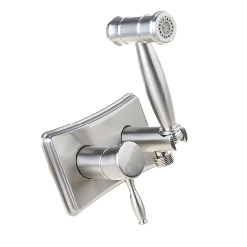 Tragbare Bürste, stabiles Hand-Bidet-Sprüh-Set, Zubehör für Toilette mit Anpassung, Wassertemperaturkontrolle, feminines Waschbidet von CHAKAE