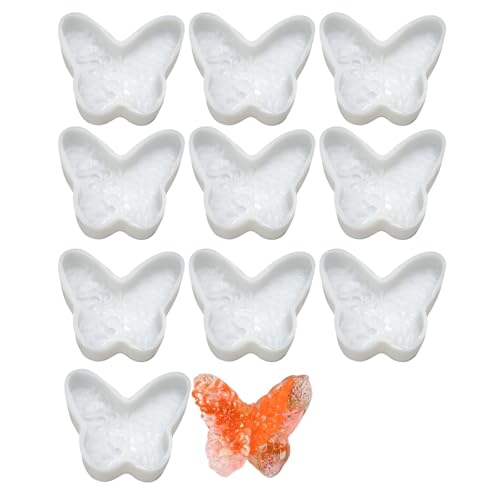 Wiederverwendbare Epoxid-Gussformen aus Silikon, zarte Handgussformen, 10 Stück Wiederverwendbare Epoxid-Gussformen aus Silikon, zarte Handgussformen, 10 Stück von CHAKAE