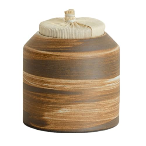 CHAKEUZND Mini-Haustierurnen, Keramische Gedenkurne for menschliche Asche, Andenken, gemeinsame Nutzung, Größe 7,6 x 9,5 cm, Geschenkverpackung(Ordinary Packaging) von CHAKEUZND