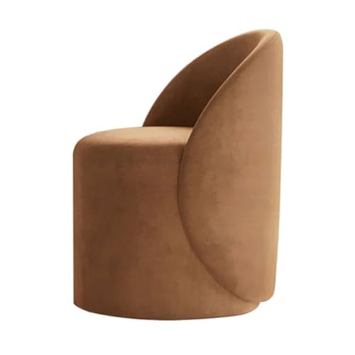 CHAKEUZND Schminkstuhl mit niedriger Rückenlehne, moderner S 360° drehbarer Schminktischhocker Stuhl Ottomane(C) von CHAKEUZND