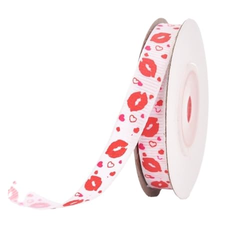 CHAKEUZND Stoffgeschenkband, 2er-Pack Kuchenverpackungsband, Mehrfarbig, 20 Yards, 1–1,5 cm(A04-width 1cm) von CHAKEUZND