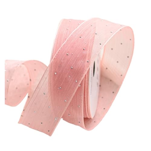 CHAKEUZND Stoffgeschenkband, Kuchenverpackungsband 20 Yards 4 cm Breite(Champagne) von CHAKEUZND