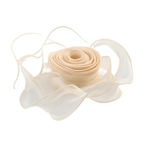CHAKEUZND Stoffgeschenkband, Kuchenverpackungsband Organza Satin 20 Yds Mehrfarbig(Champagne) von CHAKEUZND