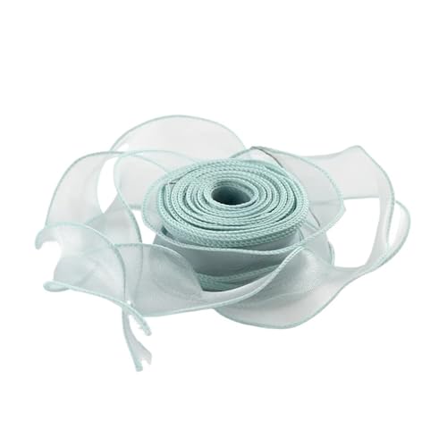 CHAKEUZND Stoffgeschenkband, Kuchenverpackungsband Organza Satin 20 Yds Mehrfarbig(Green) von CHAKEUZND