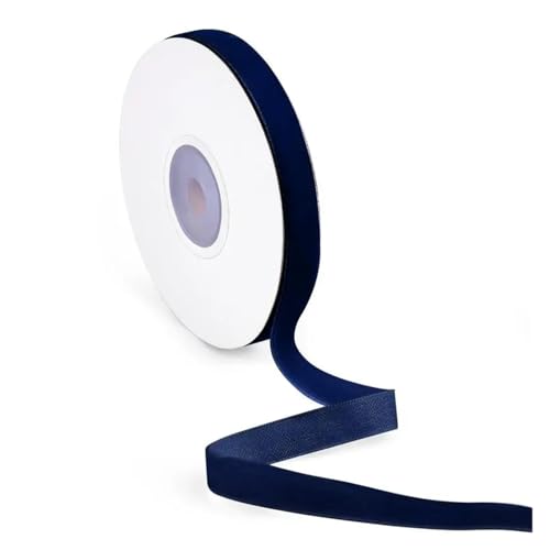 CHAKEUZND Stoffgeschenkband, Mehrfarbiges, einseitiges, beflocktes Samtband, 1 cm und 2,5 Breite, 15 Yards(1cm J) von CHAKEUZND