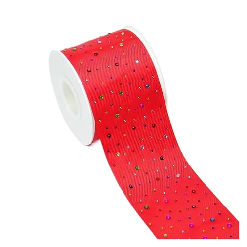 CHAKEUZND Stoffgeschenkband, Ripsband, Mehrfarbig, 75 mm x 4,5 m, 14er-Pack(Color8) von CHAKEUZND