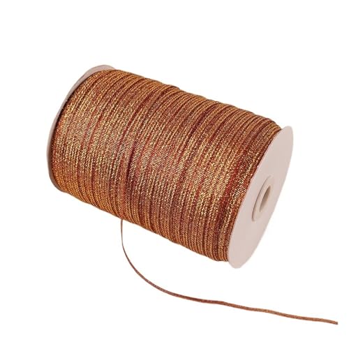 CHAKEUZND Stoffgeschenkband, Tortenband 50 Meter 3,0 mm(Red) von CHAKEUZND