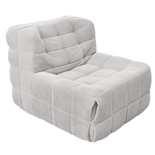 CHAKEUZND abnehmbares kleines Sofa, Kompressions-Klappsofabett Cord Multicolor 100x83x75cm(Beige) von CHAKEUZND