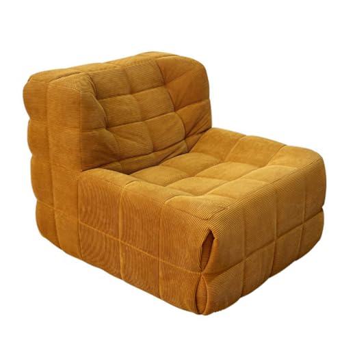 CHAKEUZND abnehmbares kleines Sofa, Kompressions-Klappsofabett Cord Multicolor 100x83x75cm(Orange) von CHAKEUZND
