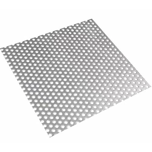 CHAKEUZND runde Abflussschutzvorrichtungen, Quadratische Abflussabdeckung aus Edelstahl 304, 5 mm Loch, for drinnen und draußen, mehrere Größen(20x20cm) von CHAKEUZND