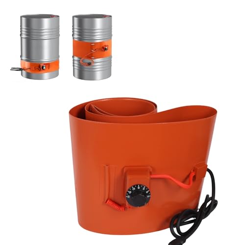 Fassheizung, Halloween-Geschenke, Elektrischer Silikon-Ölfassheizer, konstante Temperaturregelung von 30–150 °C for 20–200 l Fässer(Digital Display,200L 1740 * 125mm 1000W) von CHAKEUZND
