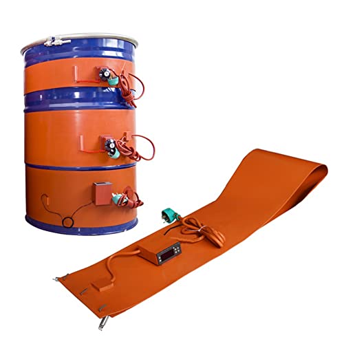 Fassheizung, Halloween-Geschenke, Silikon-Fassheizband 220 V/110 V 30–130 °C(Digital,200L 1740x250 3000W) von CHAKEUZND