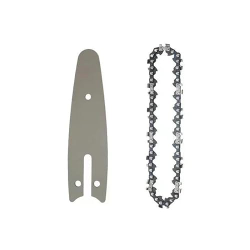 Kettensägenkette, Antriebsglieder, Akku-Mini-Kettensäge Ersatzkette und Führungsplatte Set for 4-8 Zoll G(4-inch-set) von CHAKEUZND