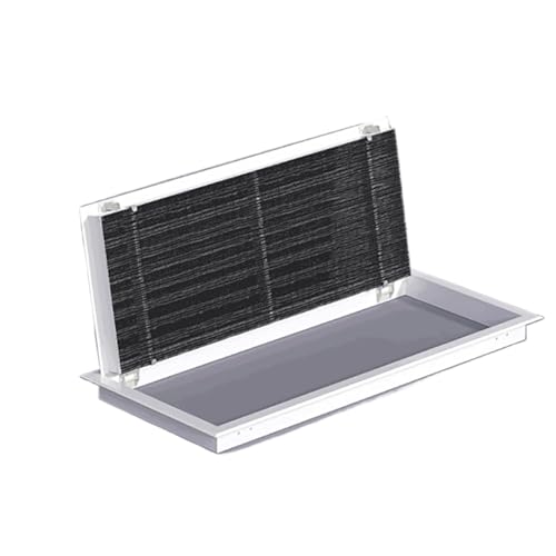 Lamellentür, Aluminium-Entlüftungsabdeckung, schwarz, mehrere Größen, abnehmbare Mesh-Lamellentür for Schränke, Türen, Wände(19x100 cm (7 7/8 x 39 3/8 in)) von CHAKEUZND