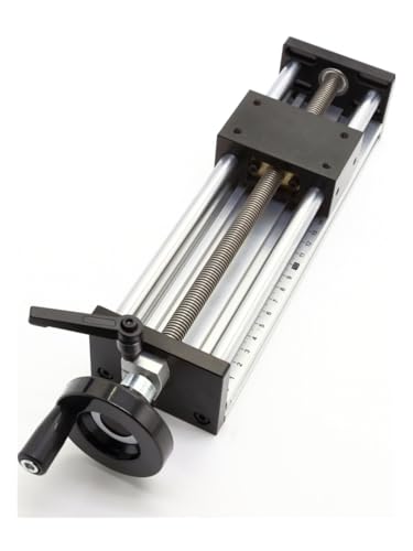 Linearschienen-Schiebetisch, ETH1204 Manuelle Linear Bühne Sperren Skala Handrad Ball Schraube Führung Mehrere Größen(Effective stroke 200mm) von CHAKEUZND