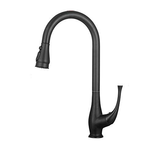 Schwenkbare Einhebelmischer, Touch On Messing Küchenarmatur Pull Out Spray Single Lever 360 drehen mehrere Oberflächen(Chrome) von CHAKEUZND