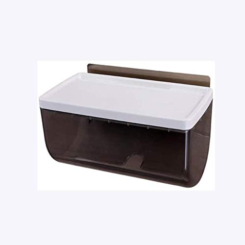 Toilettenpapierhalter, Toilettenpapierrollenhalter Wandhalterung Regal mit Handyaufbewahrung Weiß 24x13,5x13cm von CHAKEUZND