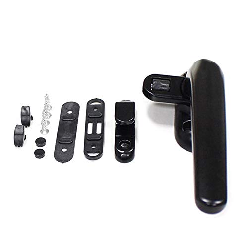 UPVC-Fenstergriff-Verriegelung, Upvc Schiebefenster Griff Schloss Links Rechts Einstellbare Weiß Oder Schwarz 117x50mm(1) von CHAKEUZND