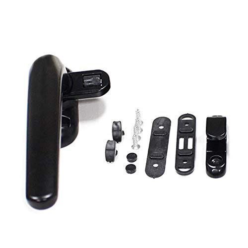 UPVC-Fenstergriff-Verriegelung, Upvc Schiebefenster Griff Schloss Links Rechts Einstellbare Weiß Oder Schwarz 117x50mm(3) von CHAKEUZND