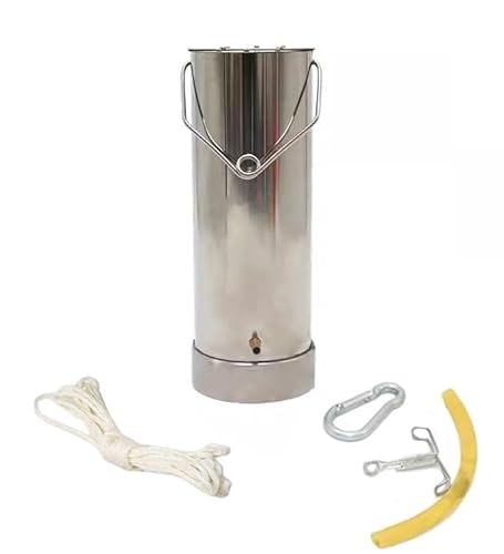 Wasserprobenbecher mit Gegengewicht, Schöpflöffelsystem zur Wasserprobenentnahme aus Edelstahl 304 mit Zubehör in mehreren Größen(4L) von CHAKEUZND