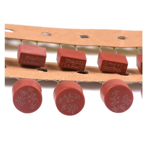 zylindrische DIP-Miniatursicherung, 10 stücke Träge Sicherungen 500mA-10A 250V Runde 382 Kunststoff Und Platz 392 for LCD TV(T5a,382(Round)) von CHAKEUZND