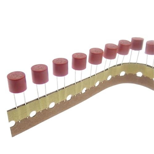 zylindrische DIP-Miniatursicherung, Packung mit 10 runden, trägen Sicherungen DIP 2Pin 0,5A-10A 250 V Kupfer for LCD-TV-Stromversorgungsplatine(T2A) von CHAKEUZND