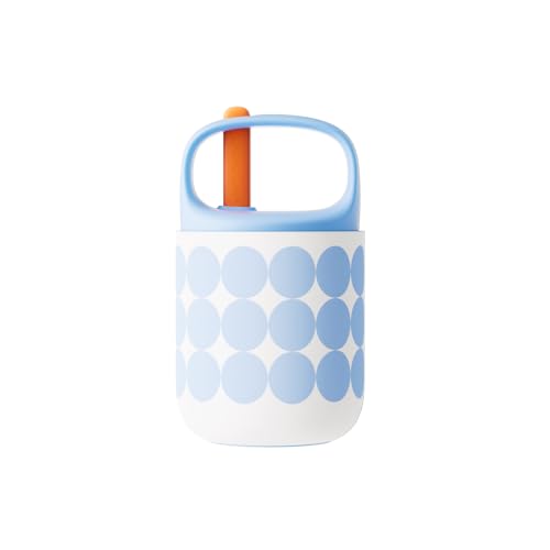 CHAKO LAB Baobao Cup Joghurtbecher (Weiß und Blau, Modern, Funktional und Praktisch, Isolierter Essensbehälter, Klein) von CHAKO LAB