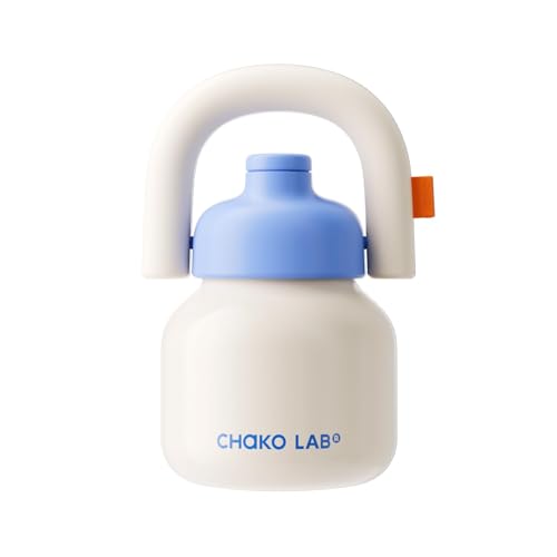 CHAKO LAB Wasserflasche mit Strohhalm und Tragegriff, vakuumisolierte Edelstahl-Thermosflaschen, wiederverwendbar, auslaufsicher und BPA-frei, 940 ml, Weiß und Blau CHAKO LAB Wasserflasche mit Strohhalm und Tragegriff, vakuumisolierte Edelstahl-Thermosflaschen, wiederverwendbar, auslaufsicher und BPA-frei, 940 ml, Weiß und Blau von CHAKO LAB