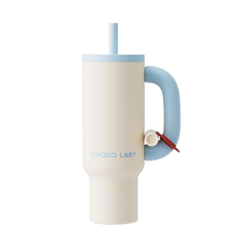 CHaKOLAB BaWangCup Isolierte Wasserflasche, Trinkgeschirr, weiß und blau, 1000 ml CHaKOLAB BaWangCup Isolierte Wasserflasche, Trinkgeschirr, weiß und blau, 1000 ml von CHAKO LAB