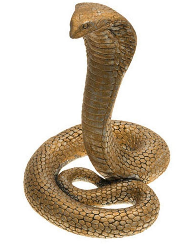 CHAKS Dekoobjekt Dekoration Schlange 'Goldene Kobra' - 21 cm von CHAKS