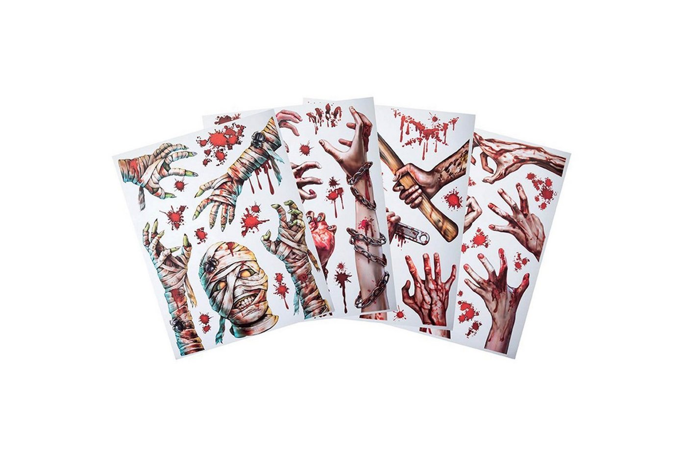 CHAKS Dekoobjekt Halloween Fensterbild 'Blutige Hände' - 29 x 36 cm von CHAKS