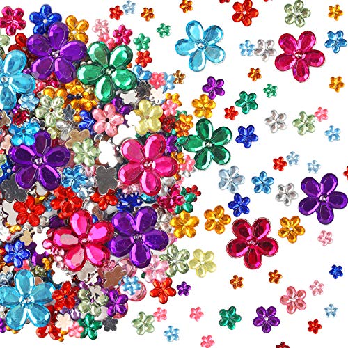 CHALA 1450stk Schmucksteine Set Blume Strasssteine Acryl Bunt Edelstein Kristall Glitzersteine zum Basteln und Dekorieren für Scrapbooking Fotorahmen DIY Schmuck Handwerke von CHALA