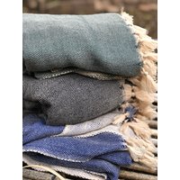 100% Merino Wolle Handgewebte Decke 180x130cm/Geschenk/ von CHALISKAN