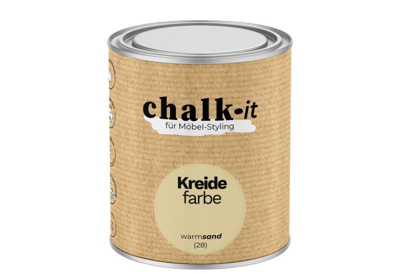CHALK IT Kreidefarbe Chalk-it Kreidefarbe (28) Warm Sand 0,75L von CHALK IT