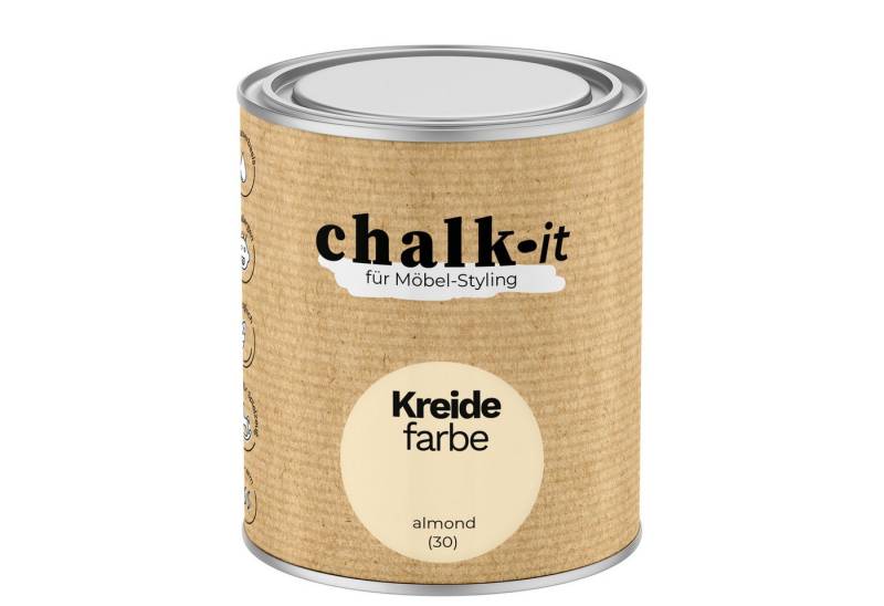 CHALK IT Kreidefarbe Chalk-it Kreidefarbe (30) Almond 0,75L von CHALK IT