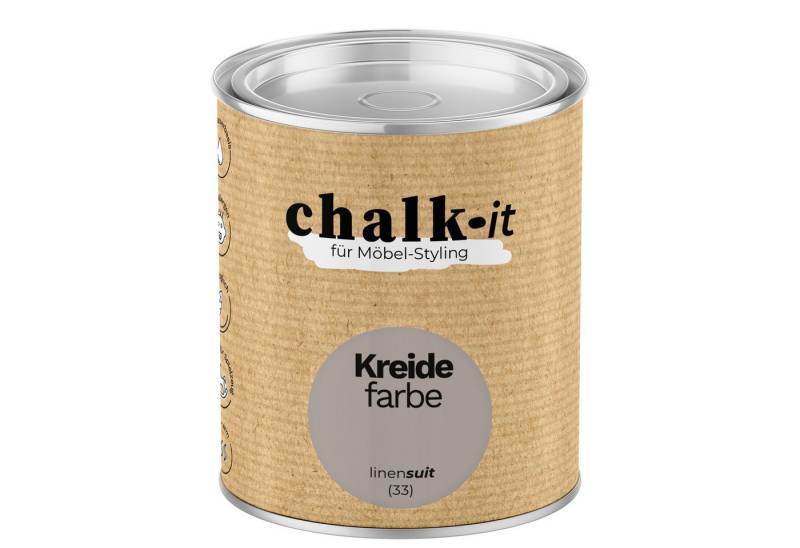 CHALK IT Kreidefarbe Chalk-it Kreidefarbe (33) Linen Suit 0,125L von CHALK IT