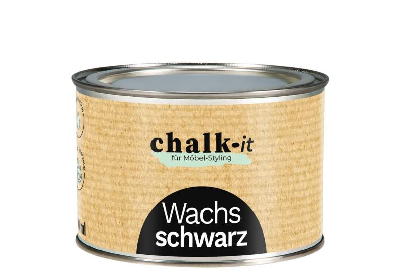 CHALK IT Kreidefarbe Chalk-it Möbelwachs Möbelschutz SCHWARZ 400ml von CHALK IT