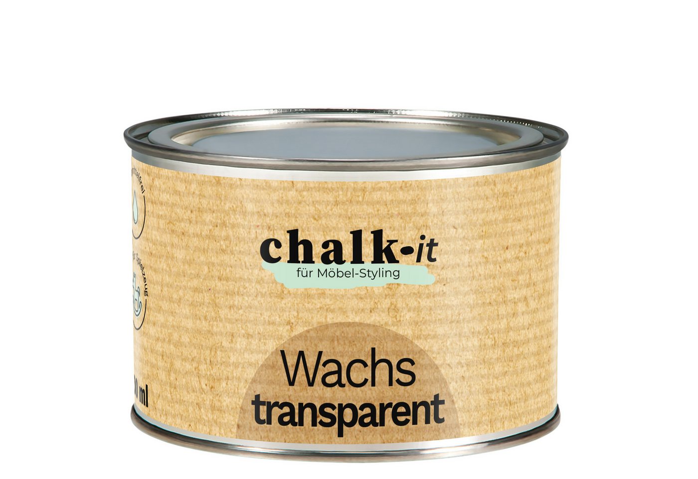 CHALK IT Kreidefarbe Chalk-it Möbelwachs Möbelschutz TRANSPARENT 400ml CHALK IT Kreidefarbe Chalk-it Möbelwachs Möbelschutz TRANSPARENT 400ml von CHALK IT
