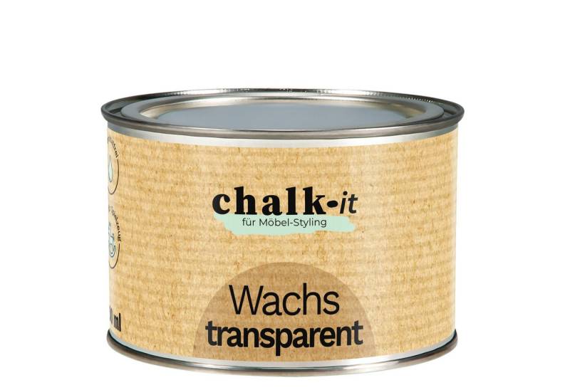 CHALK IT Kreidefarbe Chalk-it Möbelwachs Möbelschutz TRANSPARENT 400ml von CHALK IT