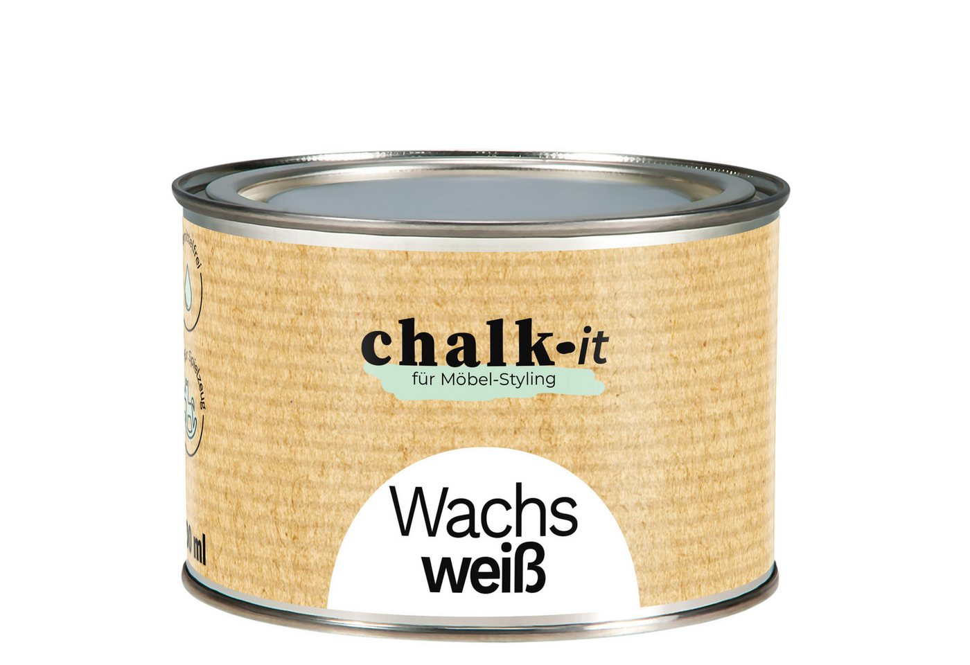 CHALK IT Kreidefarbe Chalk-it Möbelwachs Möbelschutz WEIß 400ml CHALK IT Kreidefarbe Chalk-it Möbelwachs Möbelschutz WEIß 400ml von CHALK IT