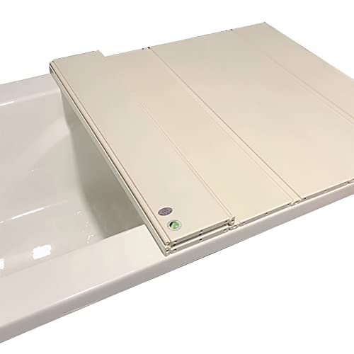 CHALKE Verdickte Badewannenabdeckung PVC-Faltisolierung Staubabdeckung Waschbeckenabdeckung Weiße Badewannenabdeckung Badewannenabdeckung (Size : 180x80x1.2cm) von CHALKE