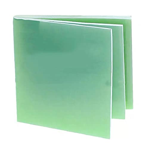 Grüne Epoxidharzplatte, 0,5/1/1,5/2/3/4/5 Mm Dicke FR4-Platte, G10-Glasfaserplatte 3D-Drucker, Abnehmbare Plattform 1/2St (Color : 1.5mm, Size : 300x300mm) von CHALKE