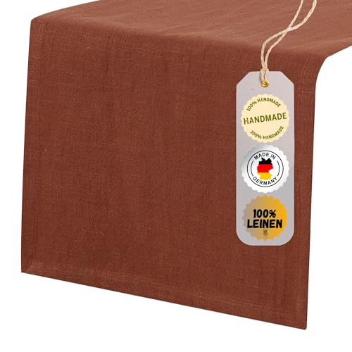 chambry Tischläufer 100% Leinen Stonewashed – Handarbeit Made in Germany – Größe und Farbe wählbar – natürliche und hochwertige Tischdekoration aus Naturmaterial Terra Cotta 40cm x 260cm chambry Tischläufer 100% Leinen Stonewashed – Handarbeit Made in Germany – Größe und Farbe wählbar – natürliche und hochwertige Tischdekoration aus Naturmaterial Terra Cotta 40cm x 260cm von CHAMBRY MADE IN GERMANY