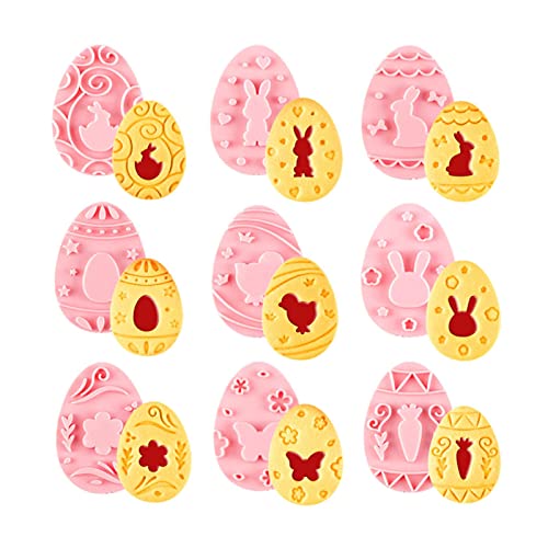 Ausstechformen FüR Ostern 9 StüCk Kunststoff Zum Backen Von Marmelade Keksen Ausstecher von ＣＨＡＭＥＥＮ