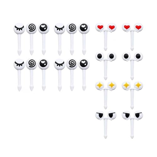 ＣＨＡＭＥＥＮ 20 Stück Food Picks Wunderschön Obstgabeln Kinder Food Picks Kinder Mini Gabel Fingerfood Picks Große Wunderschöne Augen von ＣＨＡＭＥＥＮ